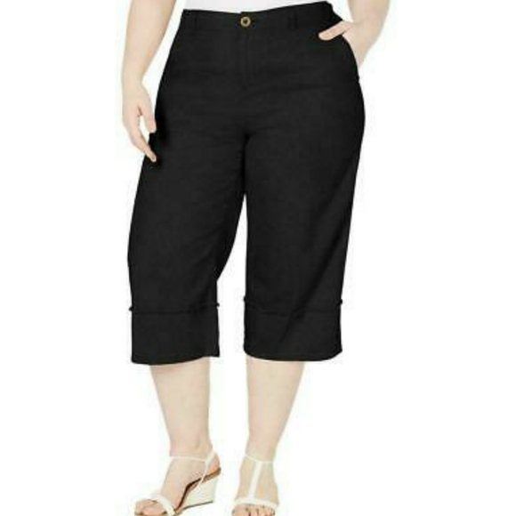 style and co plus size capris